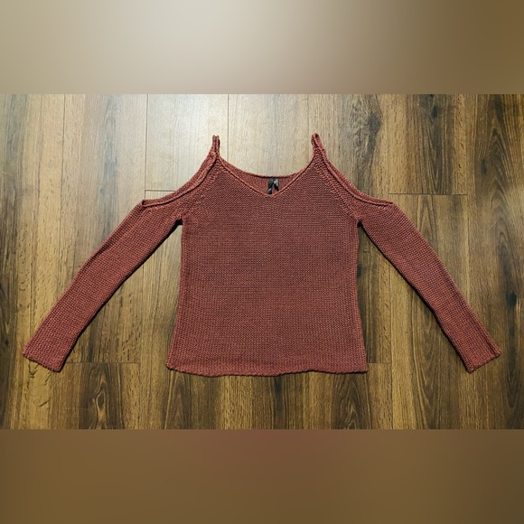 Tilly's Sweaters - Tilly’s Razzle Dazzle Mauve Knit Sweater XS